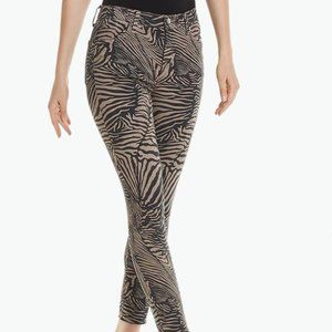 J Brand Alana Zebra Van Patten High Rise Skinny